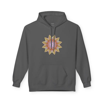 Unisex Midweight Softstyle Fleece Hoodie - Love Light Mandalas No.14