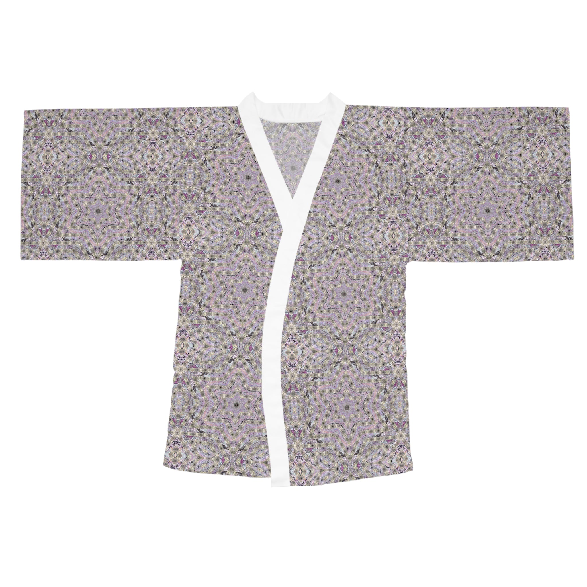 Long Sleeve Kimono Robe - P5 Kaleidoscopic No.23