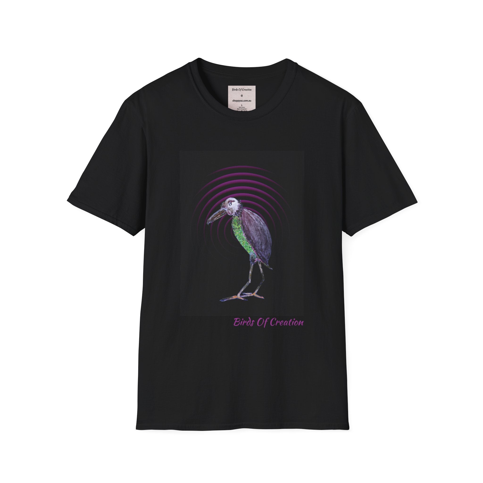 Unisex Softstyle T-Shirt - Birds Of Creation No.2b