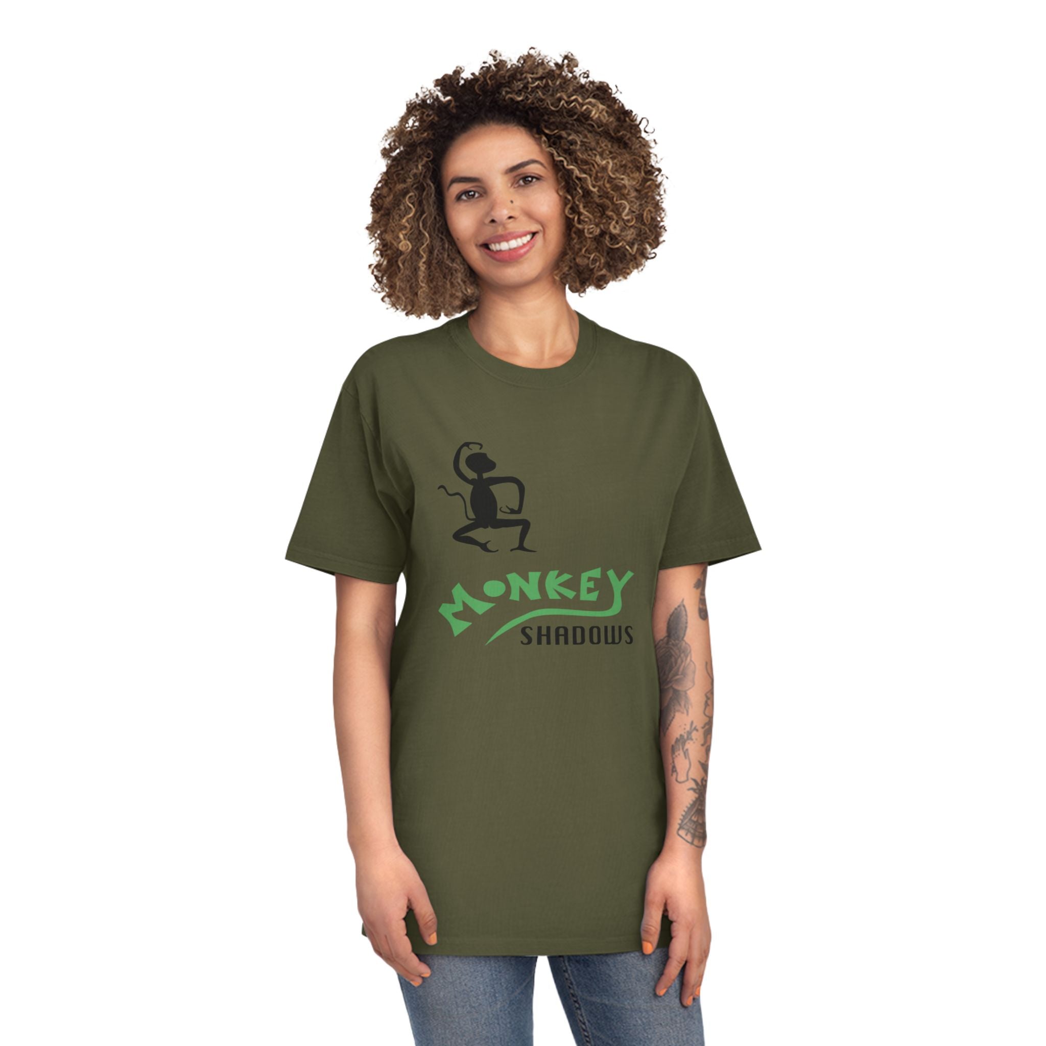 Unisex Faded Shirt - Monkey Shadows