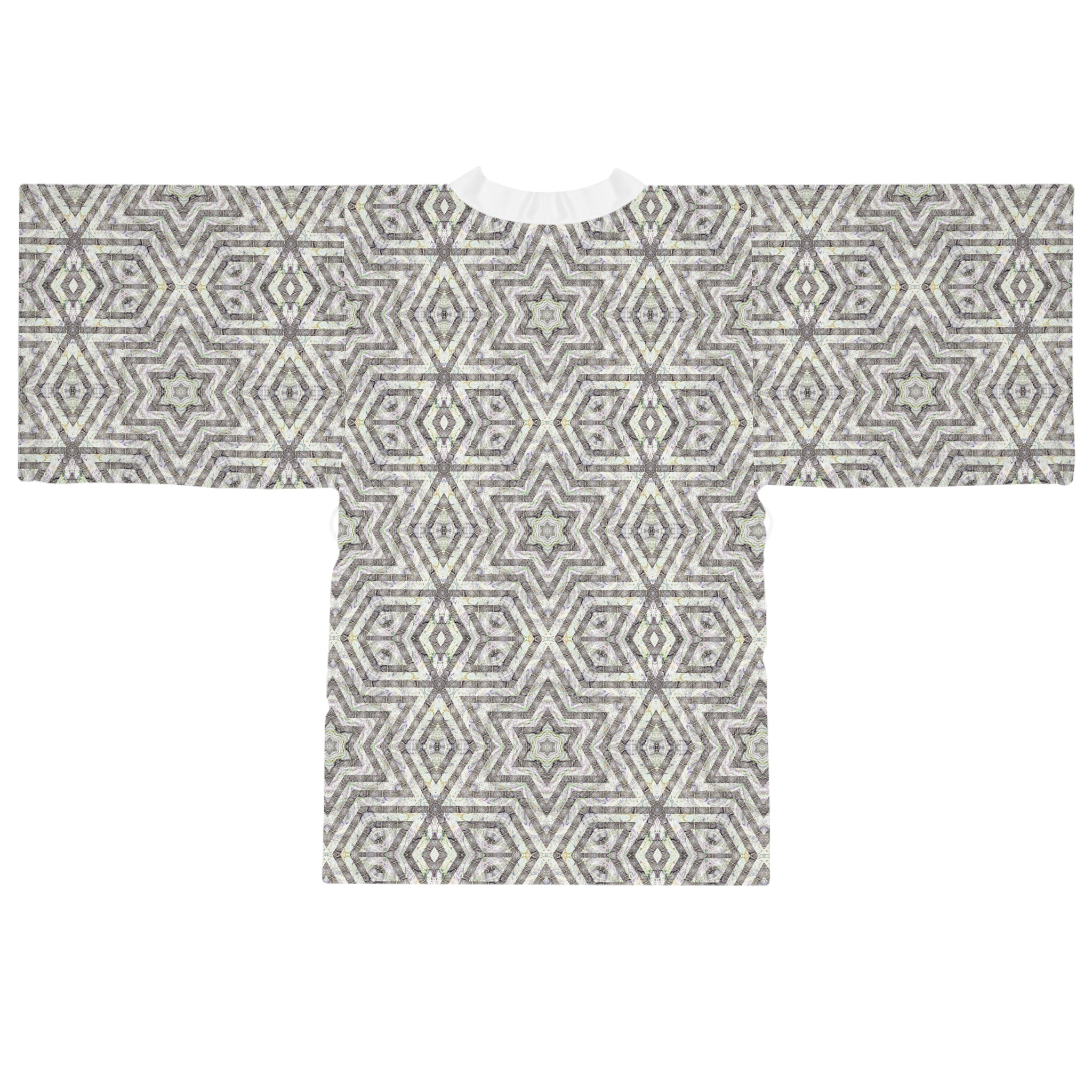 Long Sleeve Kimono Robe - P5 Kaleidoscopic No.19