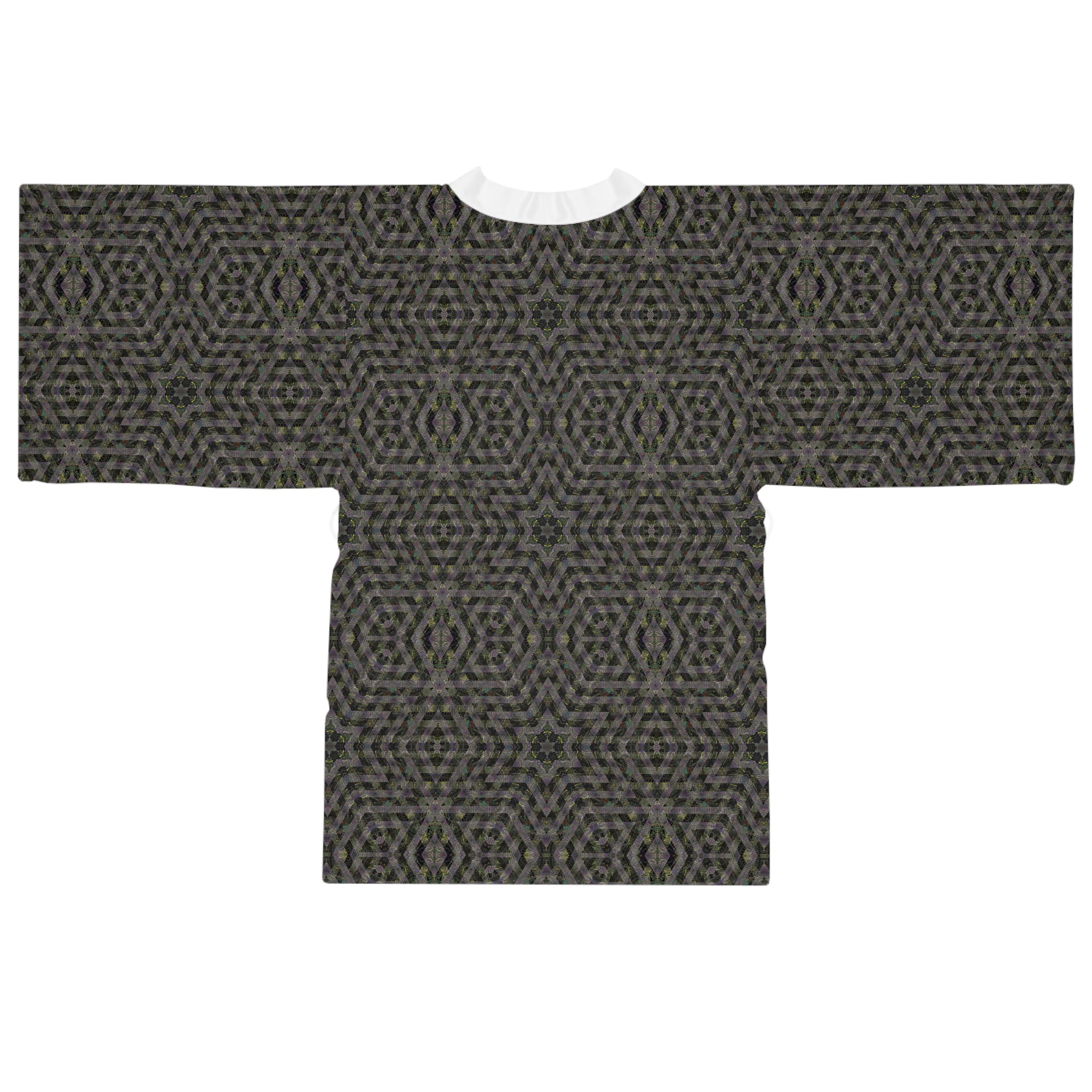 Long Sleeve Kimono Robe - P5 Kaleidoscopic No.6