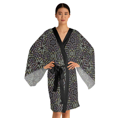 Long Sleeve Kimono Robe - P5 Kaleidoscopic No.1