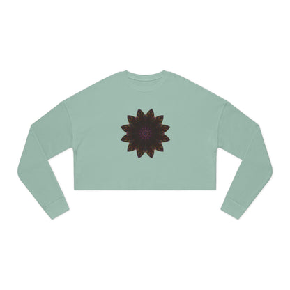 Women's Cropped Sweatshirt - Love Light Mandalas No.12