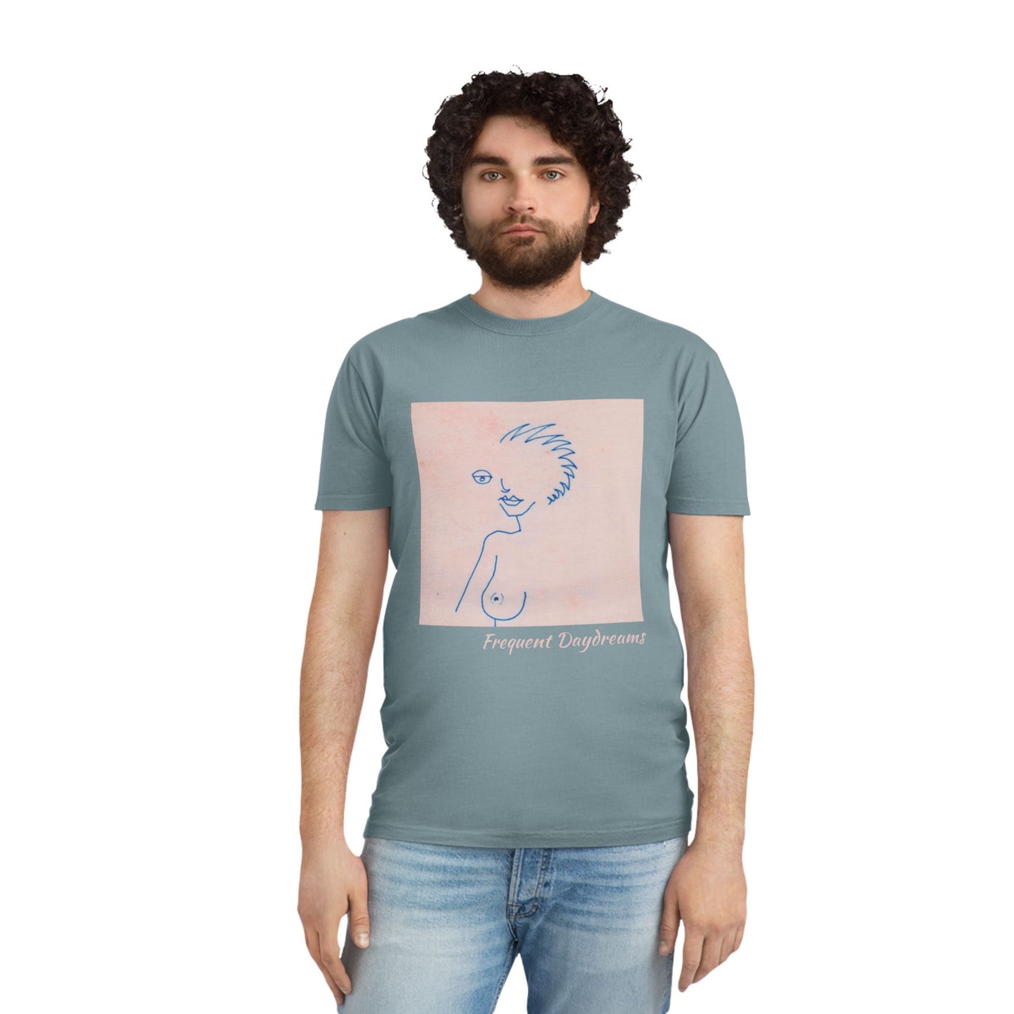 Unisex Faded Shirt - Frequent Daydreams Sketch No.46