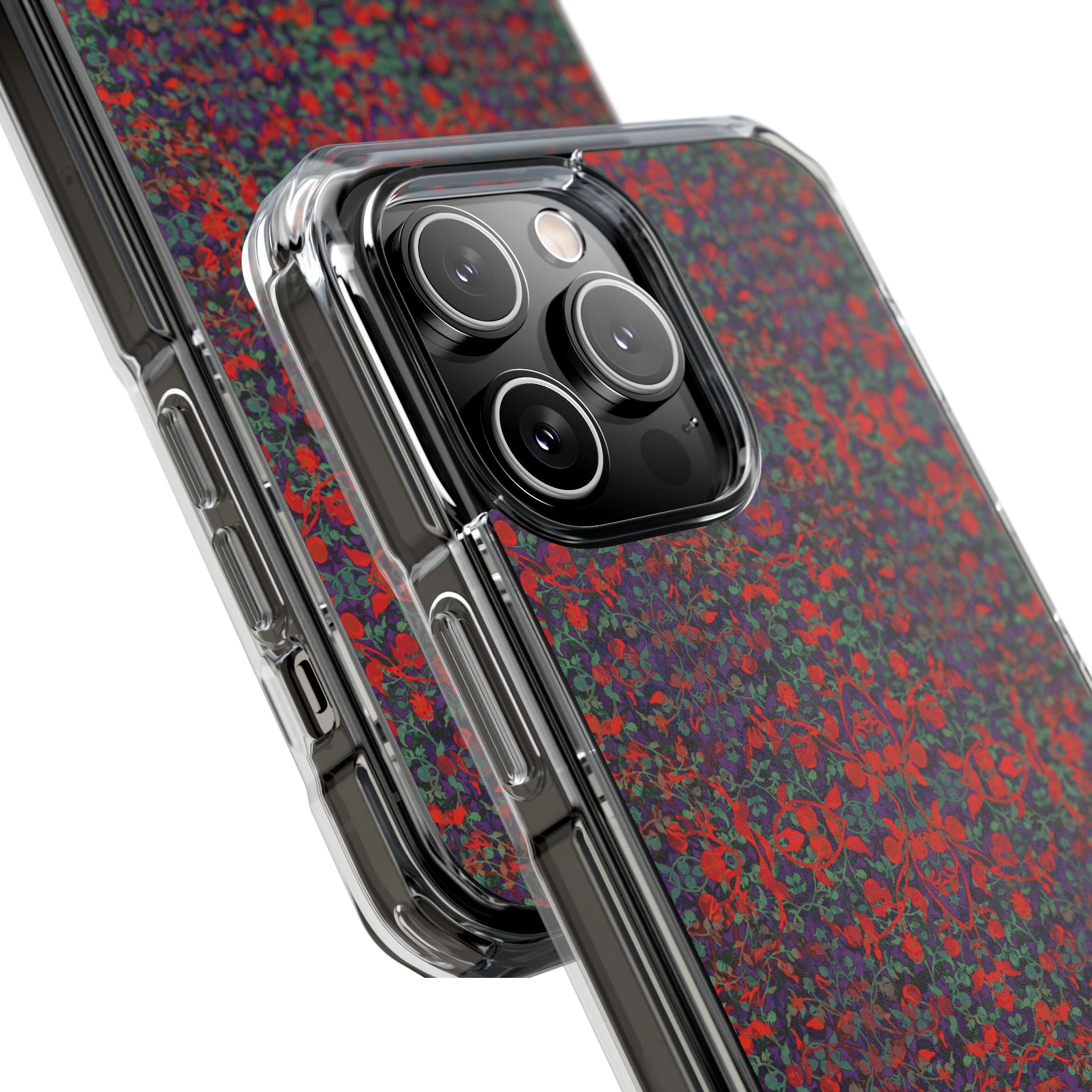 iPhone 14 Magnetic Clear Impact Case - Hidden Weave Series No.25