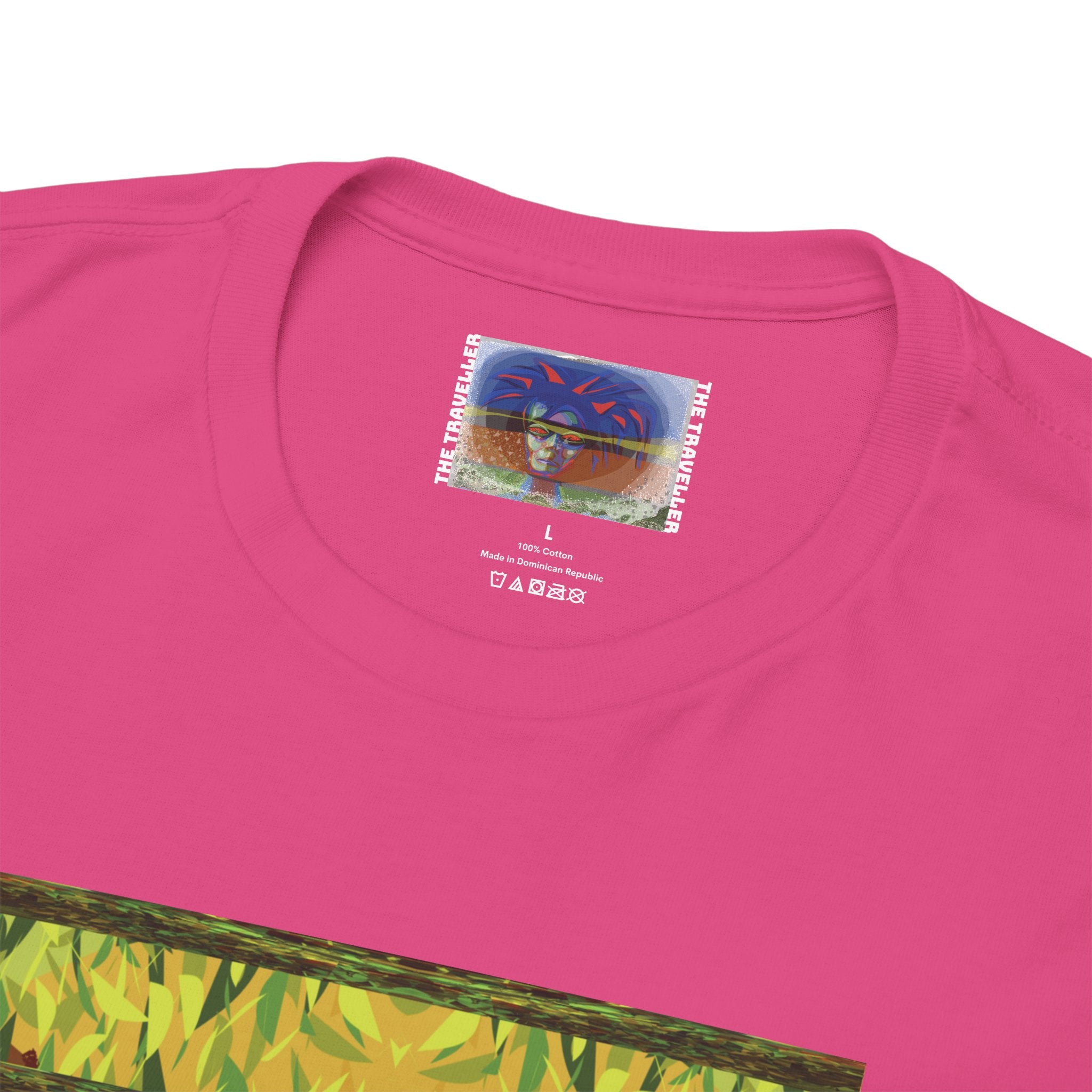 Unisex Heavy Cotton Tee - The Traveller Series (Abstract Autumn)