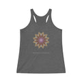 Women's Tri-Blend Racerback Tank - Love Light Mandalas No.13