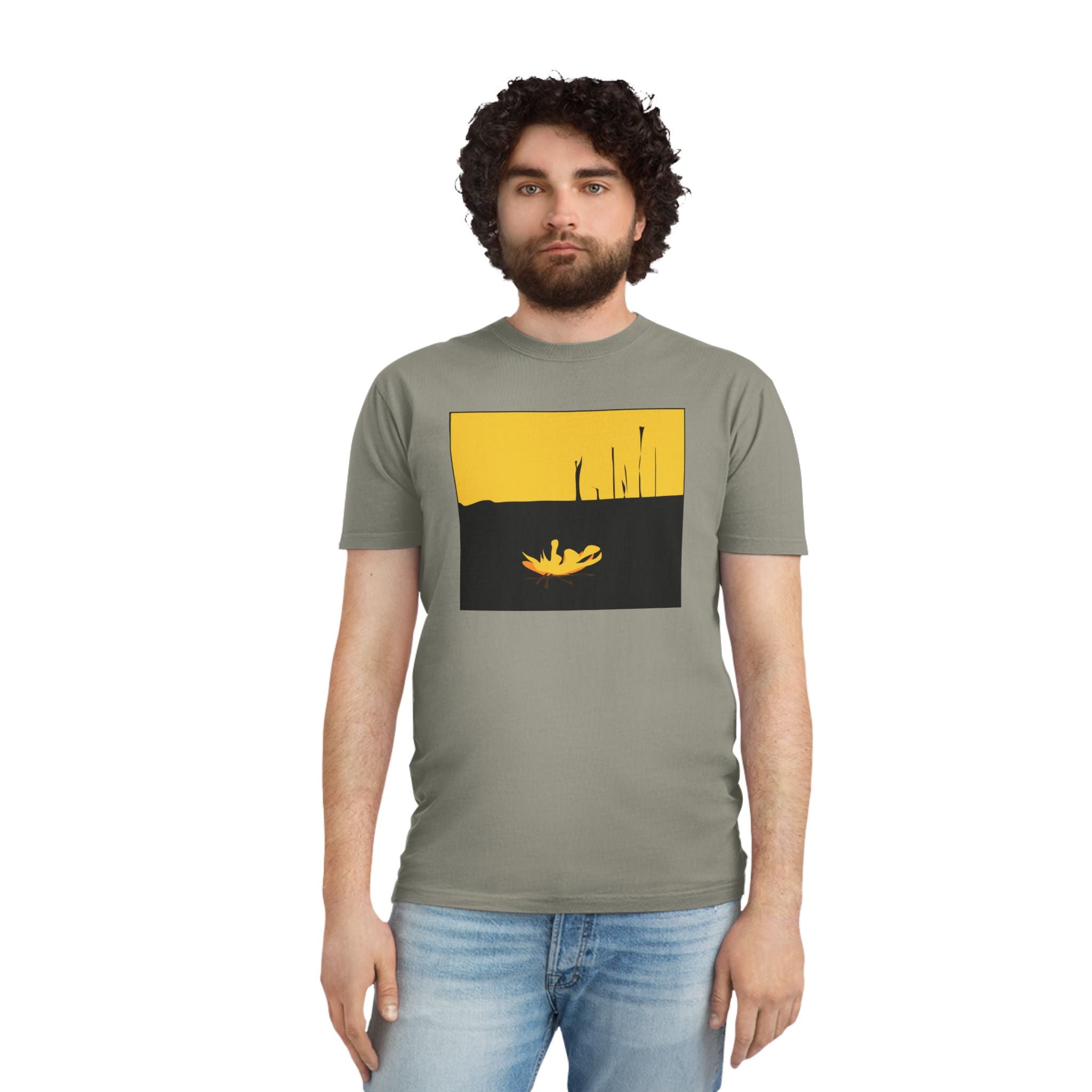 Unisex Faded Shirt -The Traveller Series (Fire)