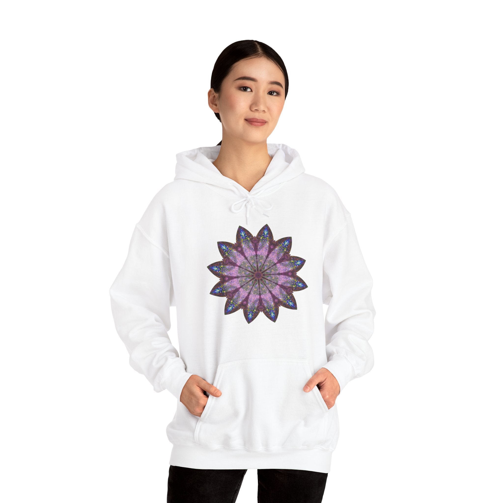 Unisex Heavy Blend™ Hooded Sweatshirt - Love Light Mandalas No.19