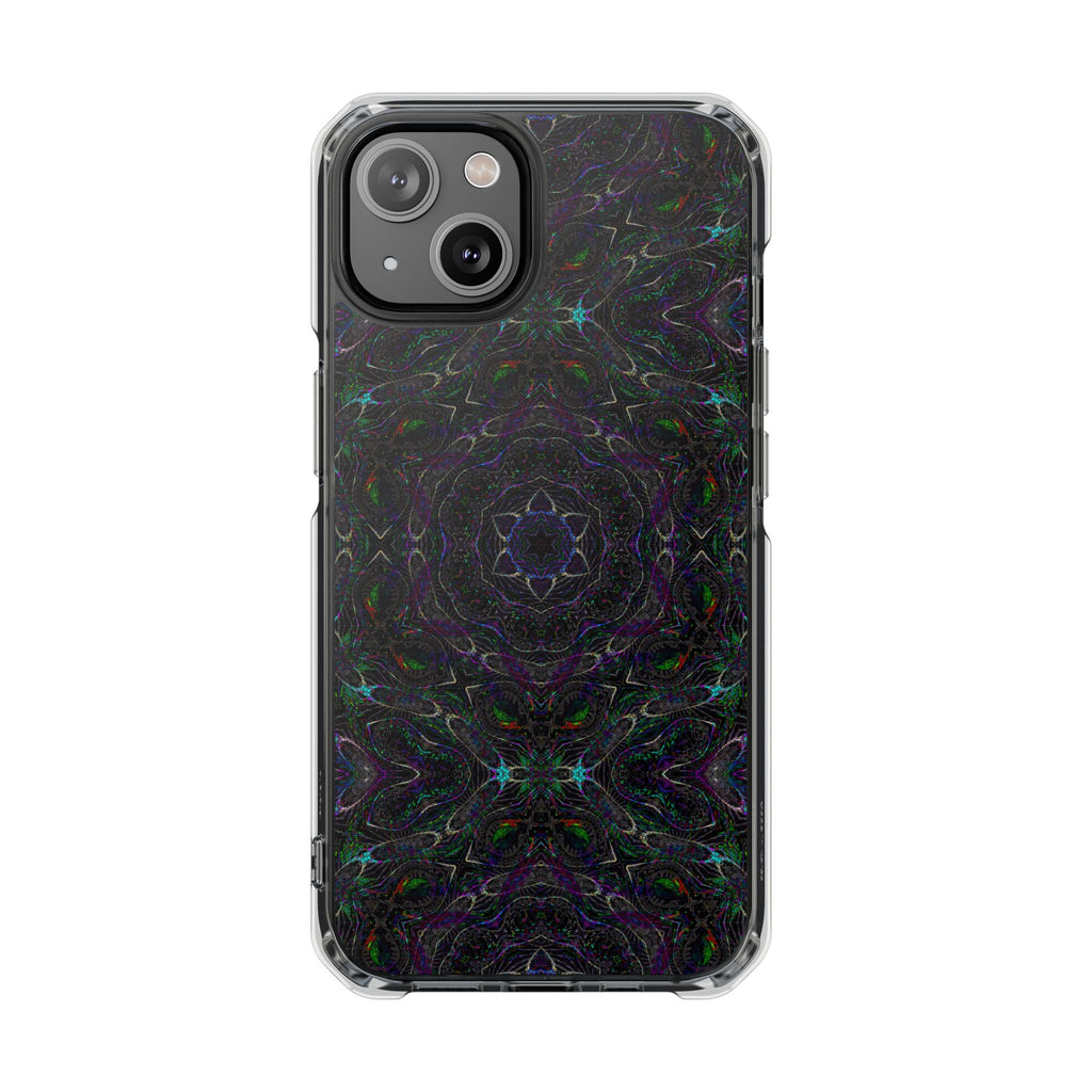 iPhone 14 Magnetic Clear Impact Case - P5 Kaleidoscopic No.32