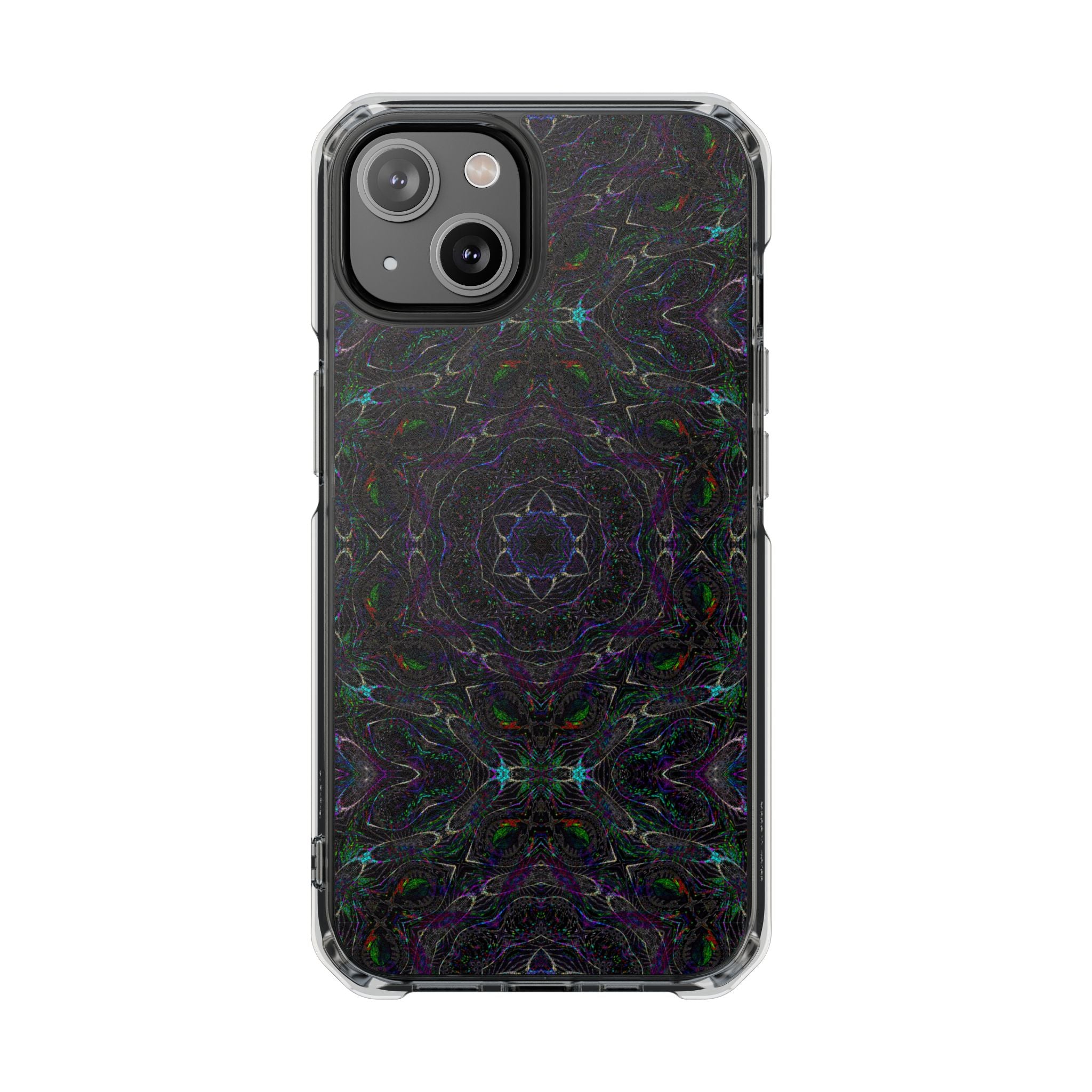 iPhone 14 Magnetic Clear Impact Case - P5 Kaleidoscopic No.32