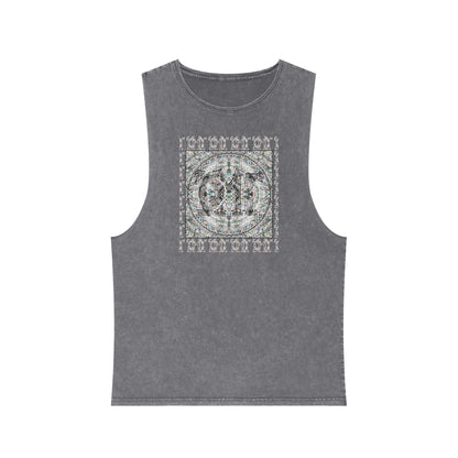 Unisex Stonewash Tank Top - DMT Scribe No.12