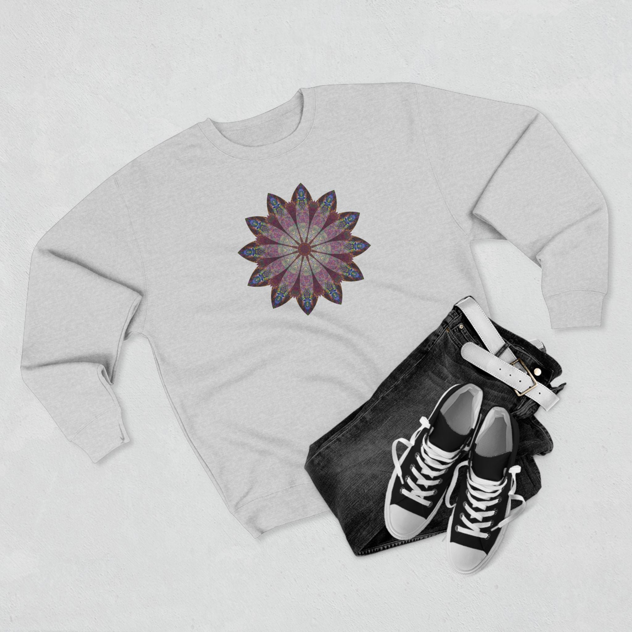Unisex Crewneck Sweatshirt - Love Light Mandalas No.9