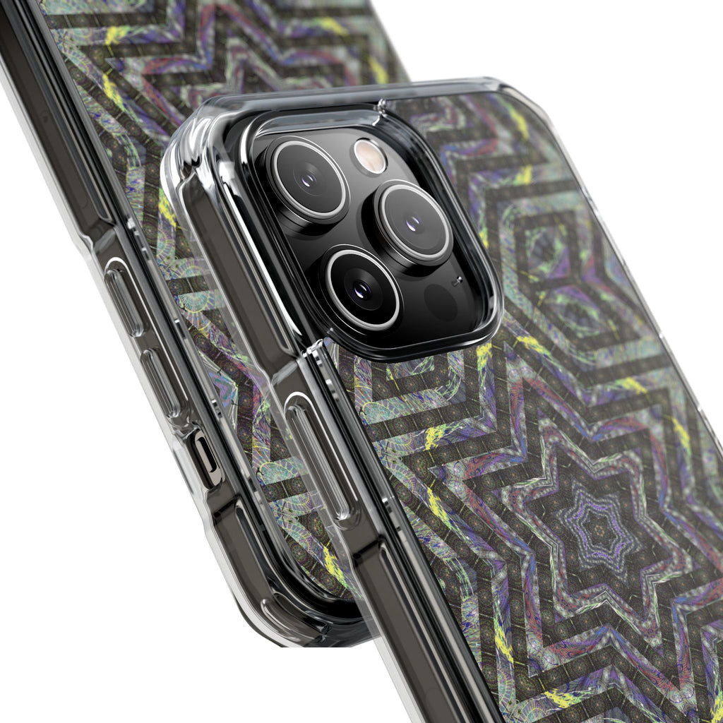 iPhone 14 Magnetic Clear Impact Case - P5 Kaleidoscopic No.1