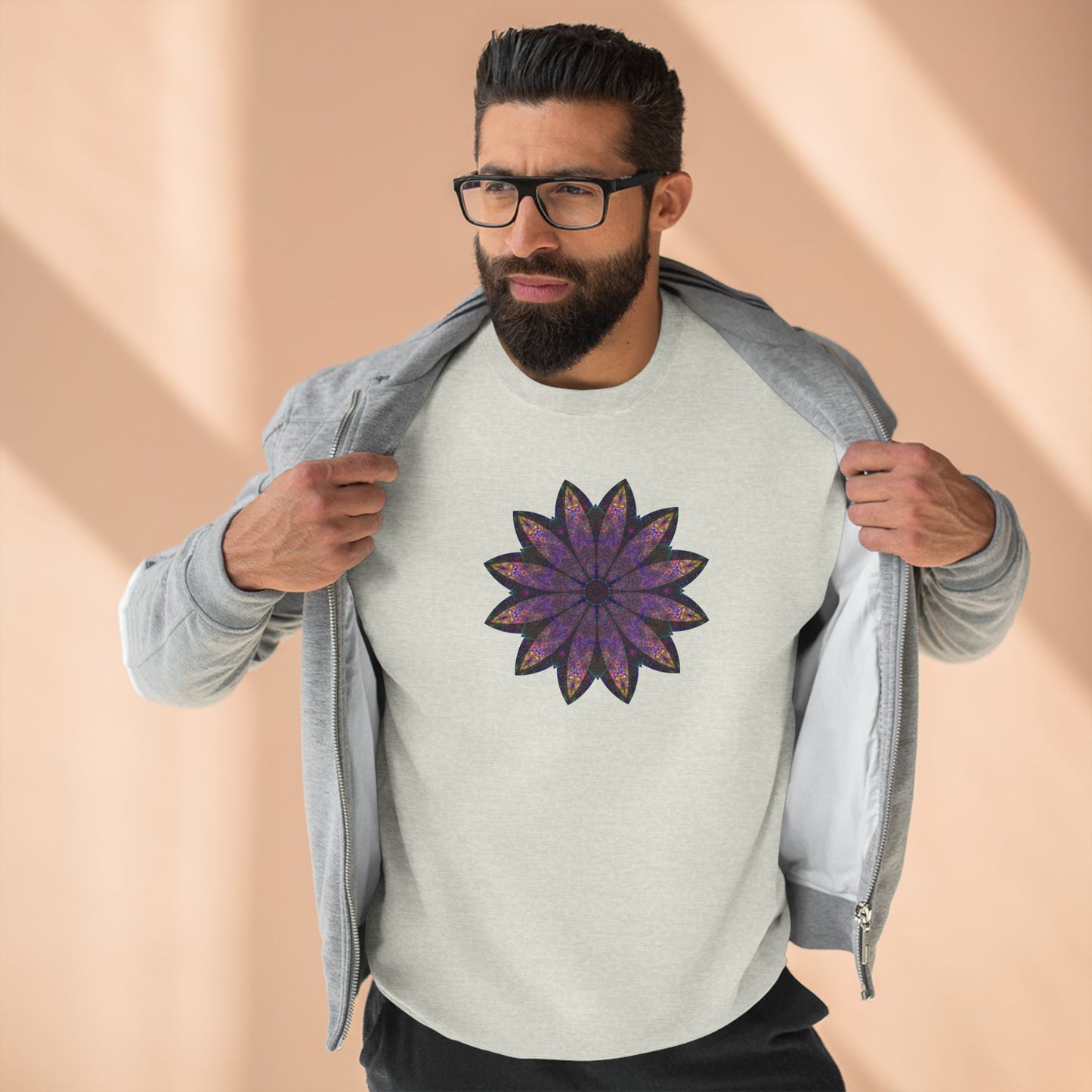 Unisex Crewneck Sweatshirt - Love Light Mandalas No.24