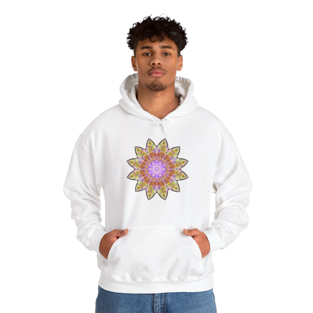 Unisex Heavy Blend™ Hooded Sweatshirt - Love Light Mandalas No.14