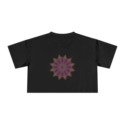 Women's Cropped Tee - Love Light Mandalas No.6