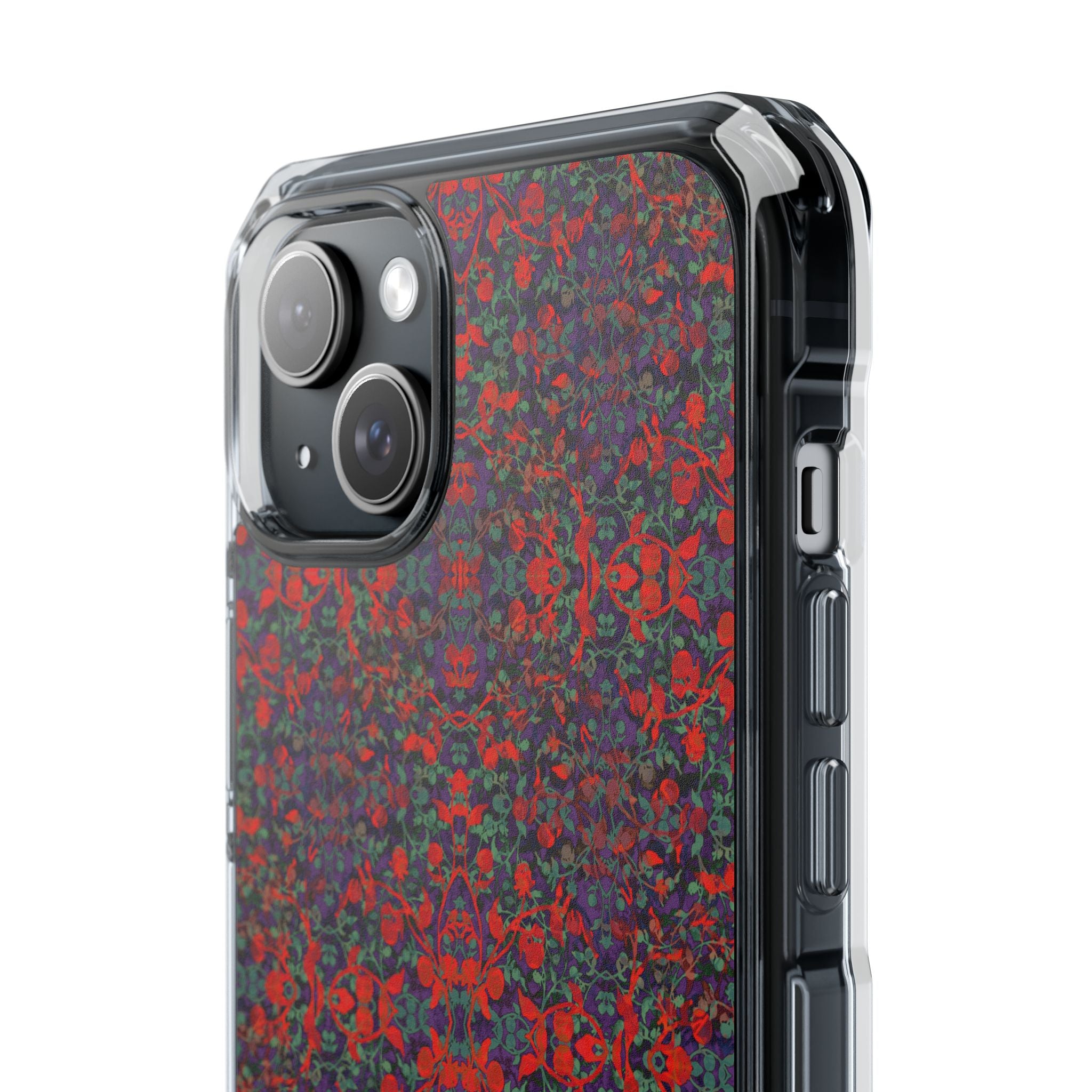 iPhone 15 Magnetic Clear Impact Case - Hidden Weave Series No.25
