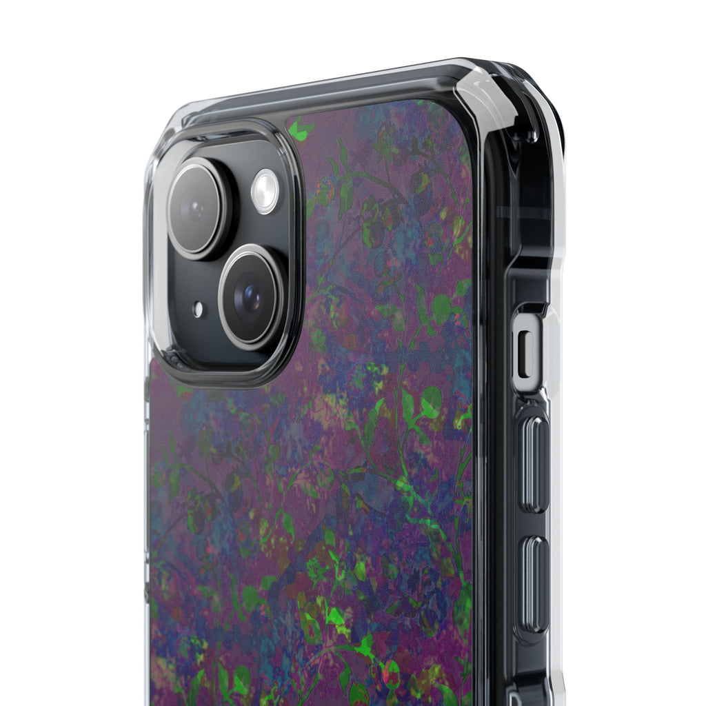 iPhone 15 Magnetic Clear Impact Case - Hidden Weave Series V3 No.23