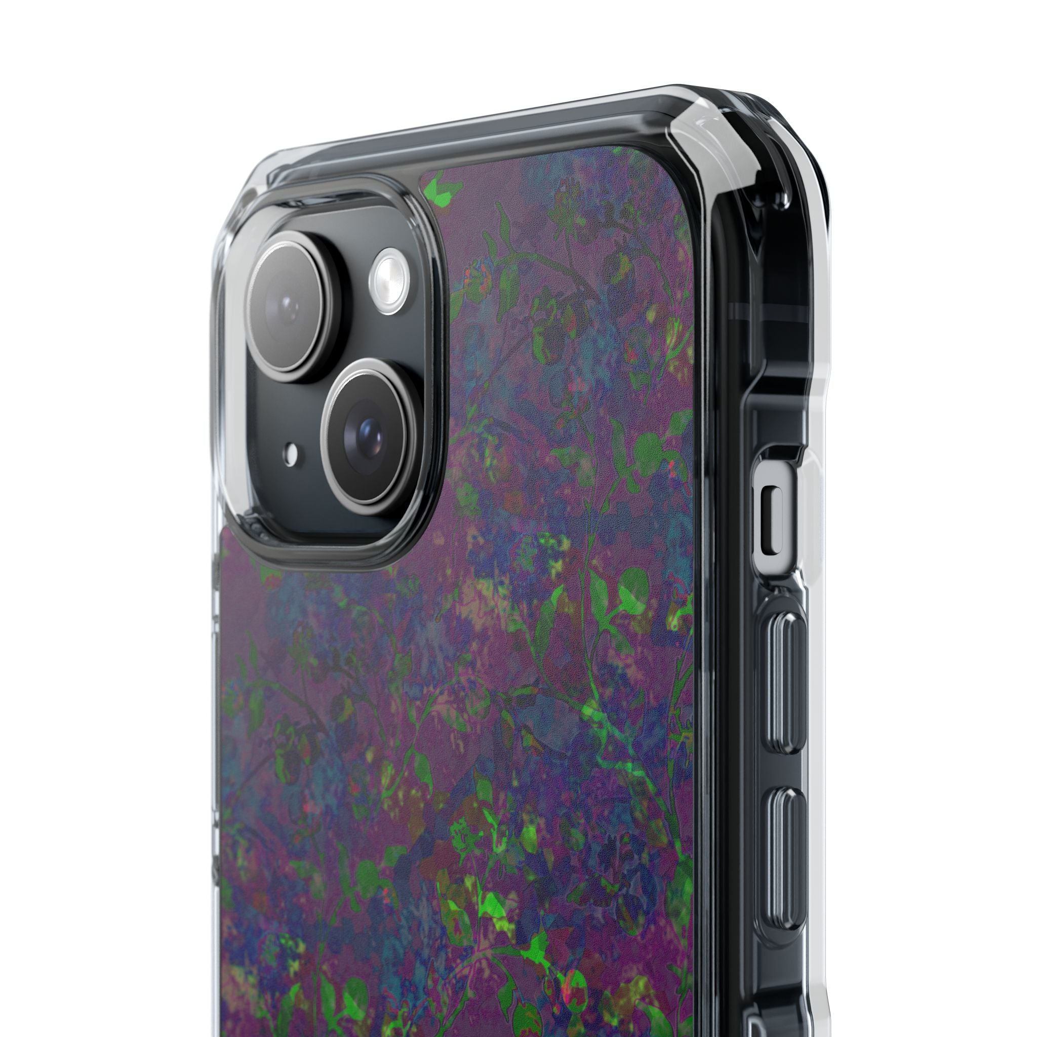 iPhone 15 Magnetic Clear Impact Case - Hidden Weave Series V3 No.23