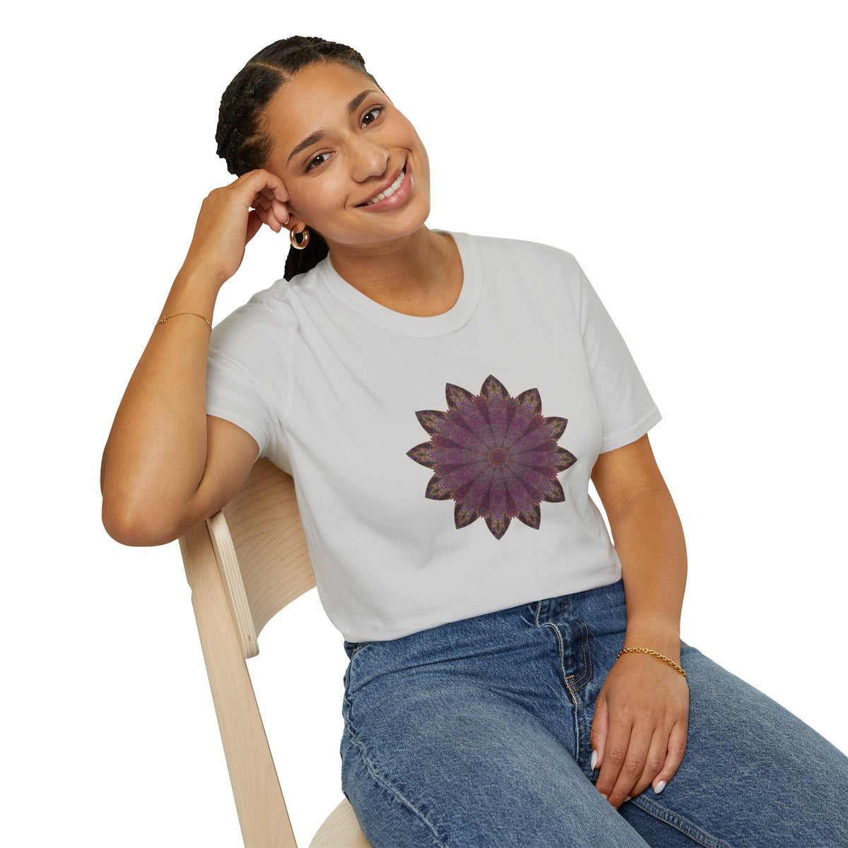 Unisex Softstyle T-Shirt - Love Light Mandalas No.6