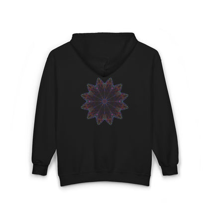 Unisex Heavy Blend™ Full Zip Hooded Sweatshirt - Love Light Mandalas No.25