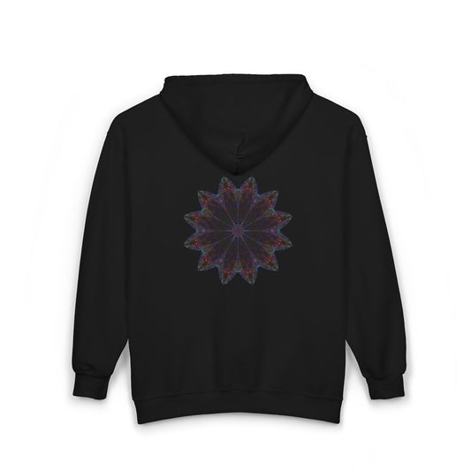 Unisex Heavy Blend™ Full Zip Hooded Sweatshirt - Love Light Mandalas No.25