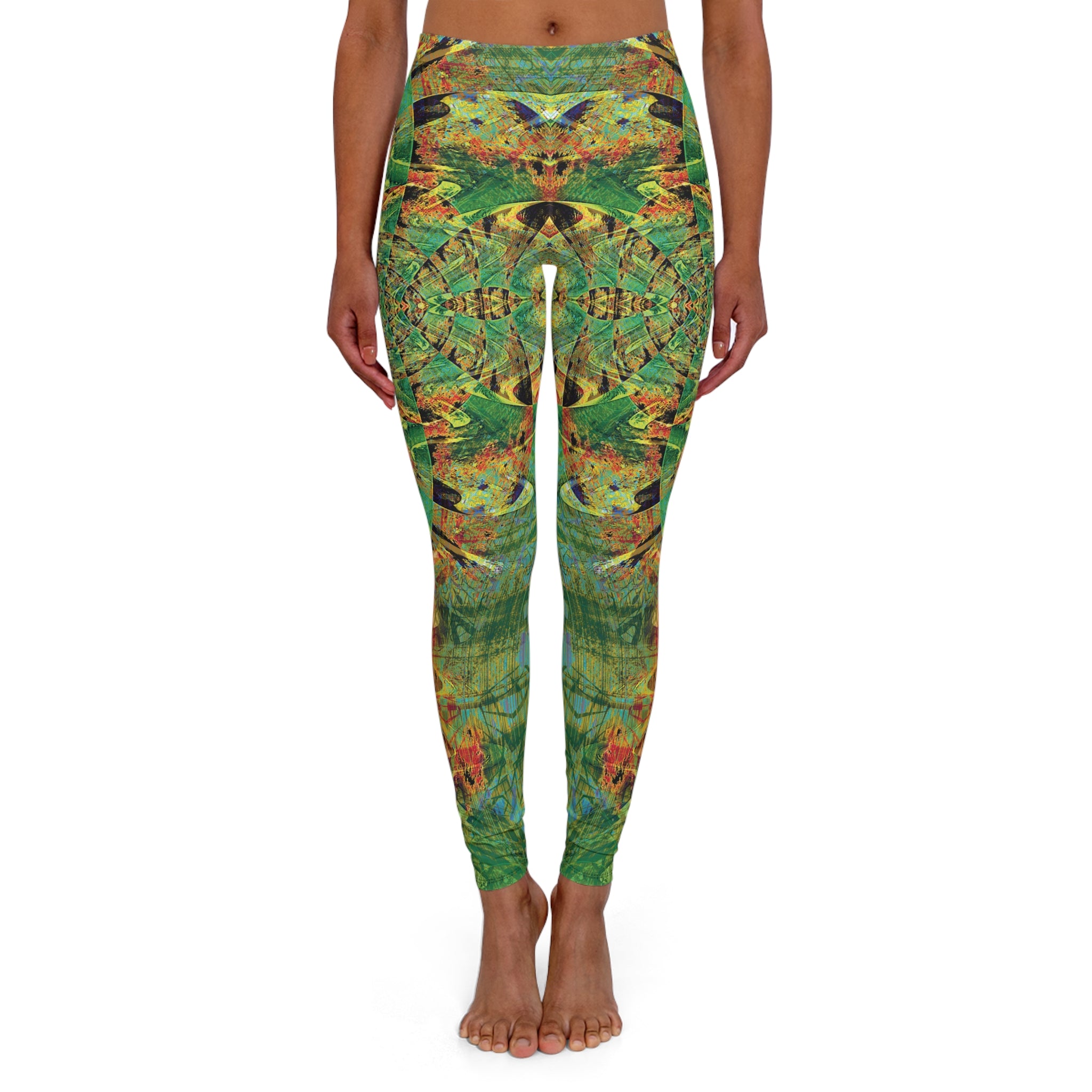 Spandex Leggings - Love Light Fractals No.3c