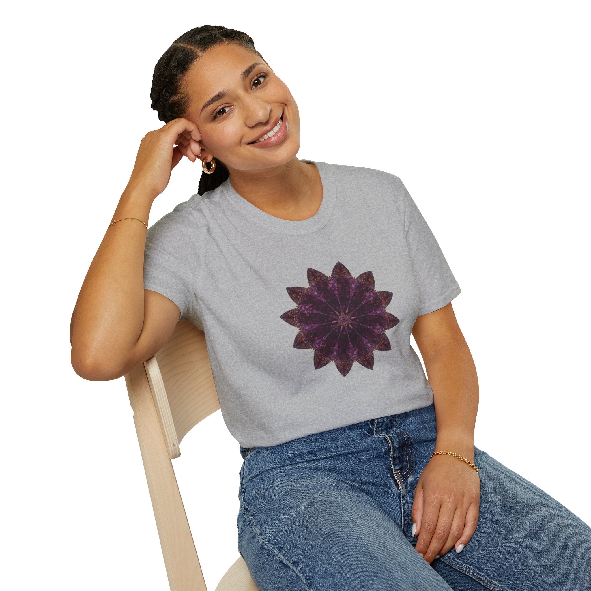 Unisex Softstyle T-Shirt - Love Light Mandalas No.15