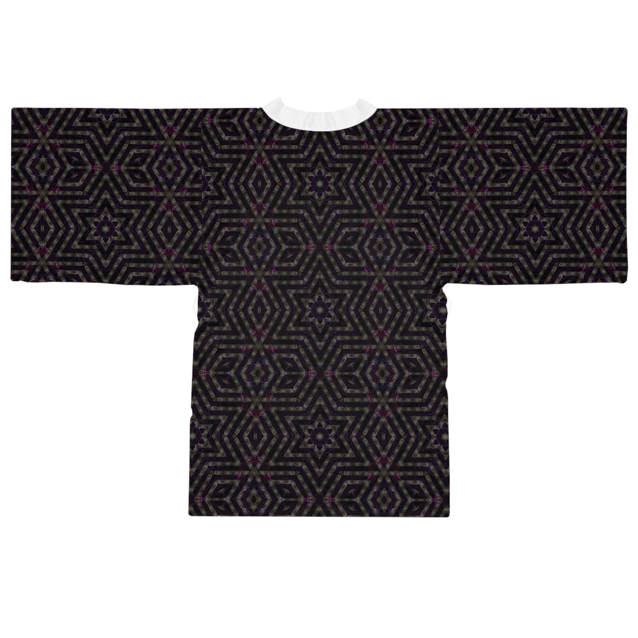 Long Sleeve Kimono Robe - P5 Kaleidoscopic No.14