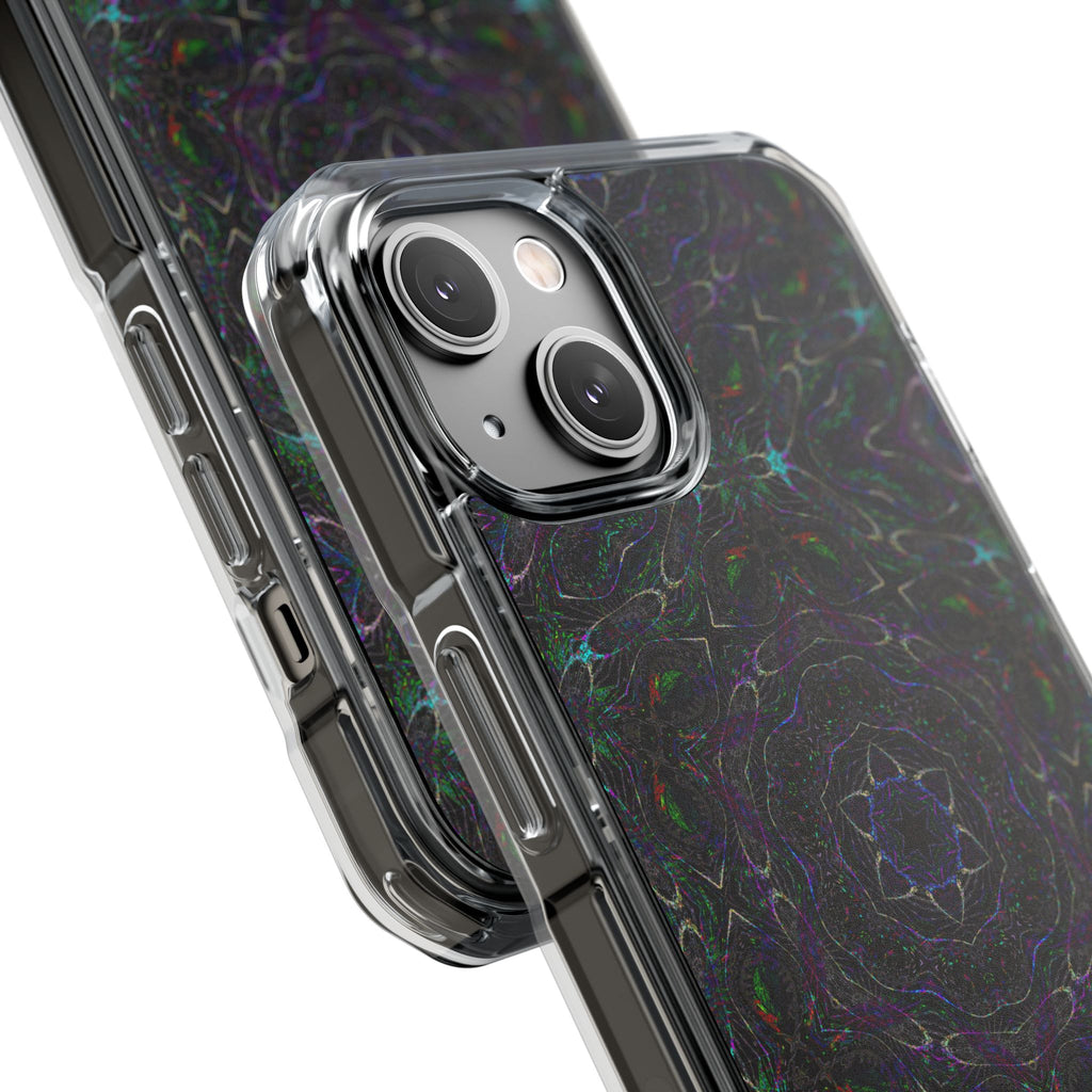 iPhone 14 Magnetic Clear Impact Case - P5 Kaleidoscopic No.32