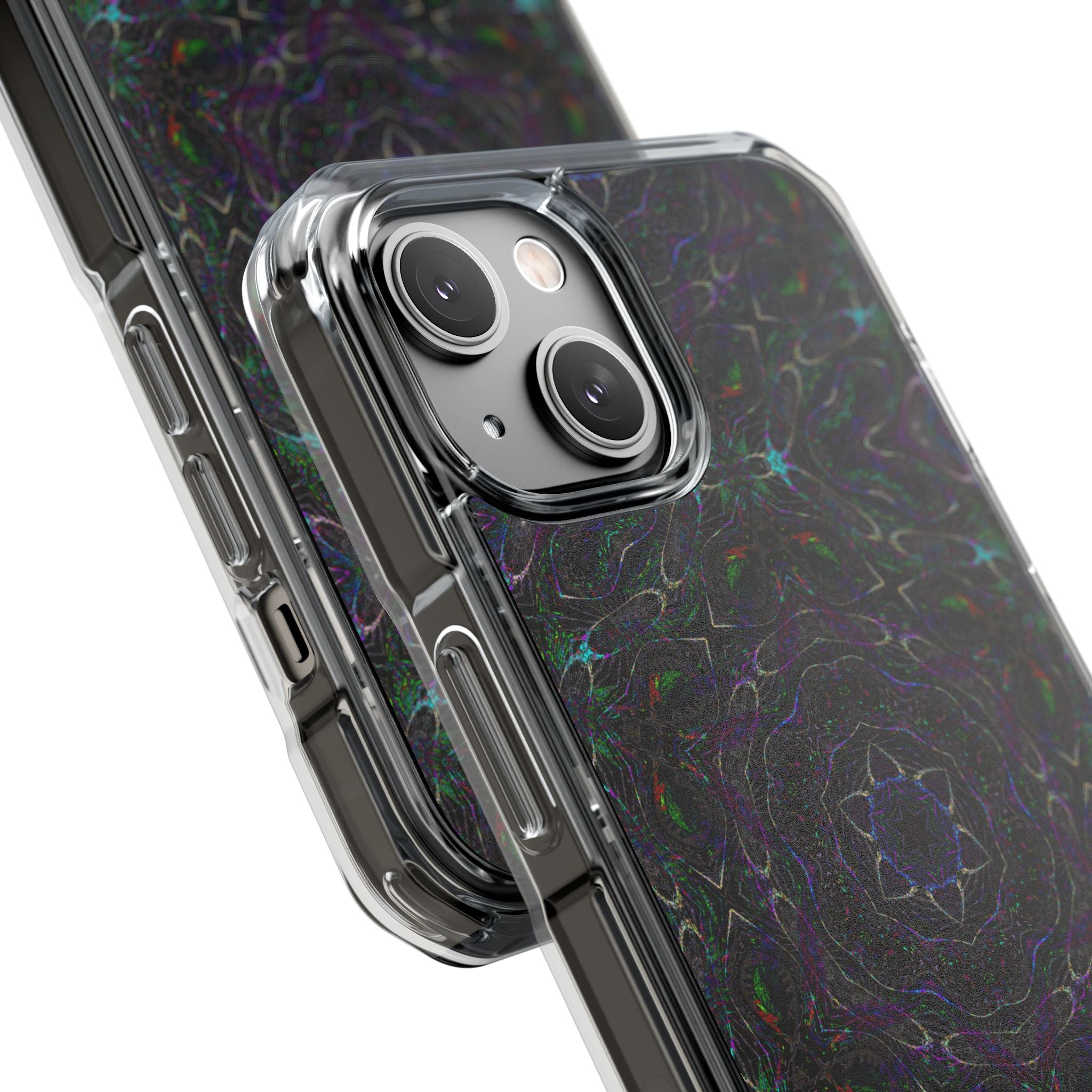 iPhone 14 Magnetic Clear Impact Case - P5 Kaleidoscopic No.32