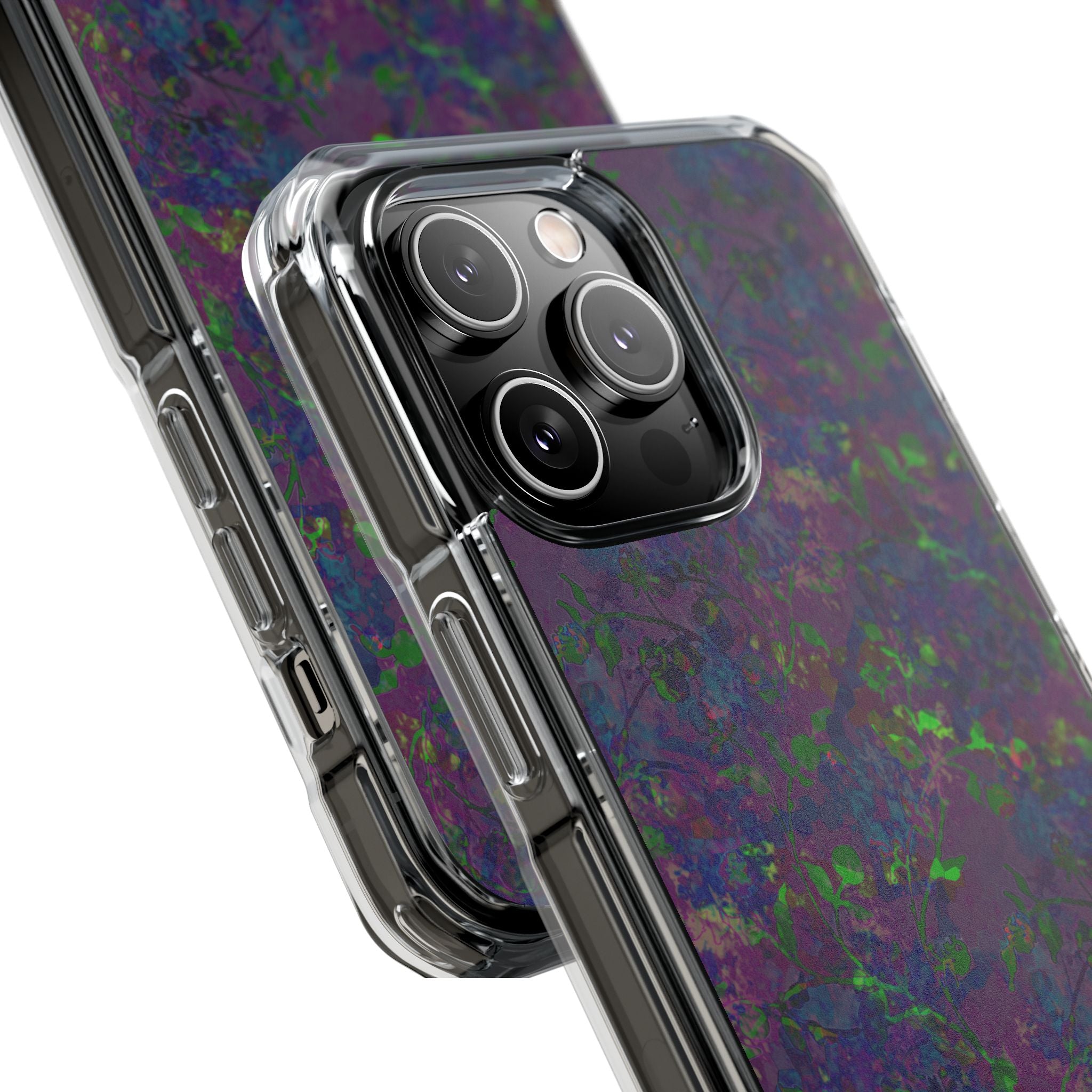 iPhone 14 Magnetic Clear Impact Case - Hidden Weave Series V3 No.23