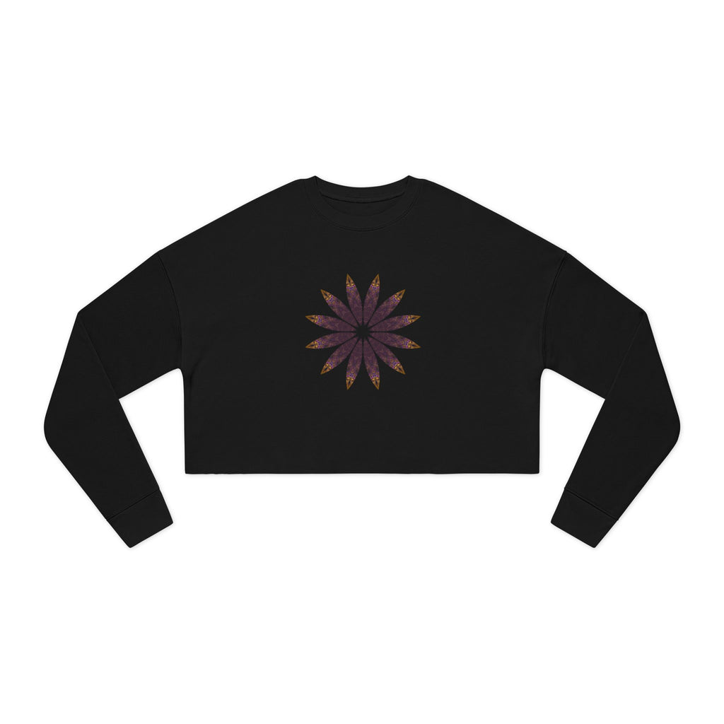 Women's Cropped Sweatshirt - Love Light Mandalas No.2