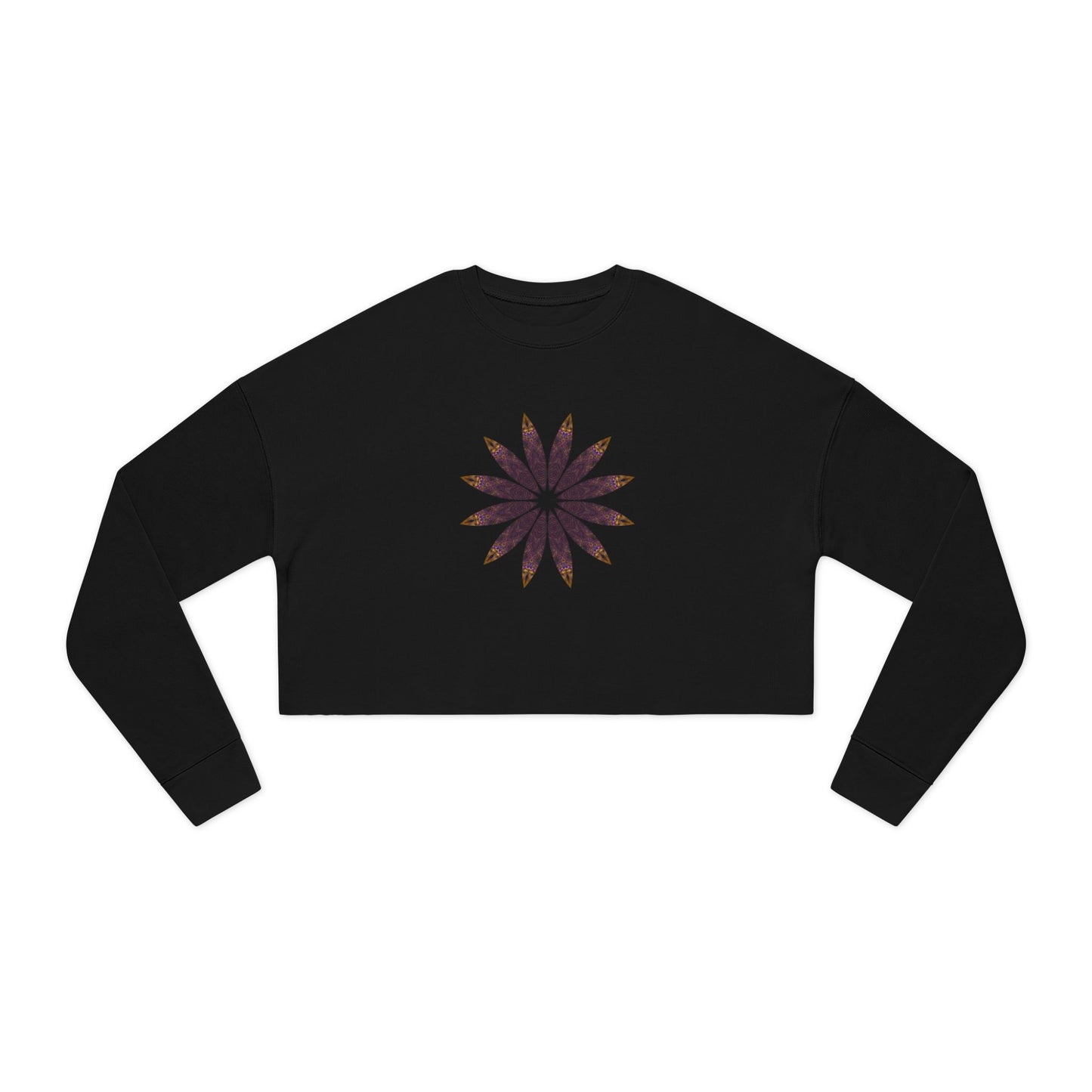 Women's Cropped Sweatshirt - Love Light Mandalas No.2