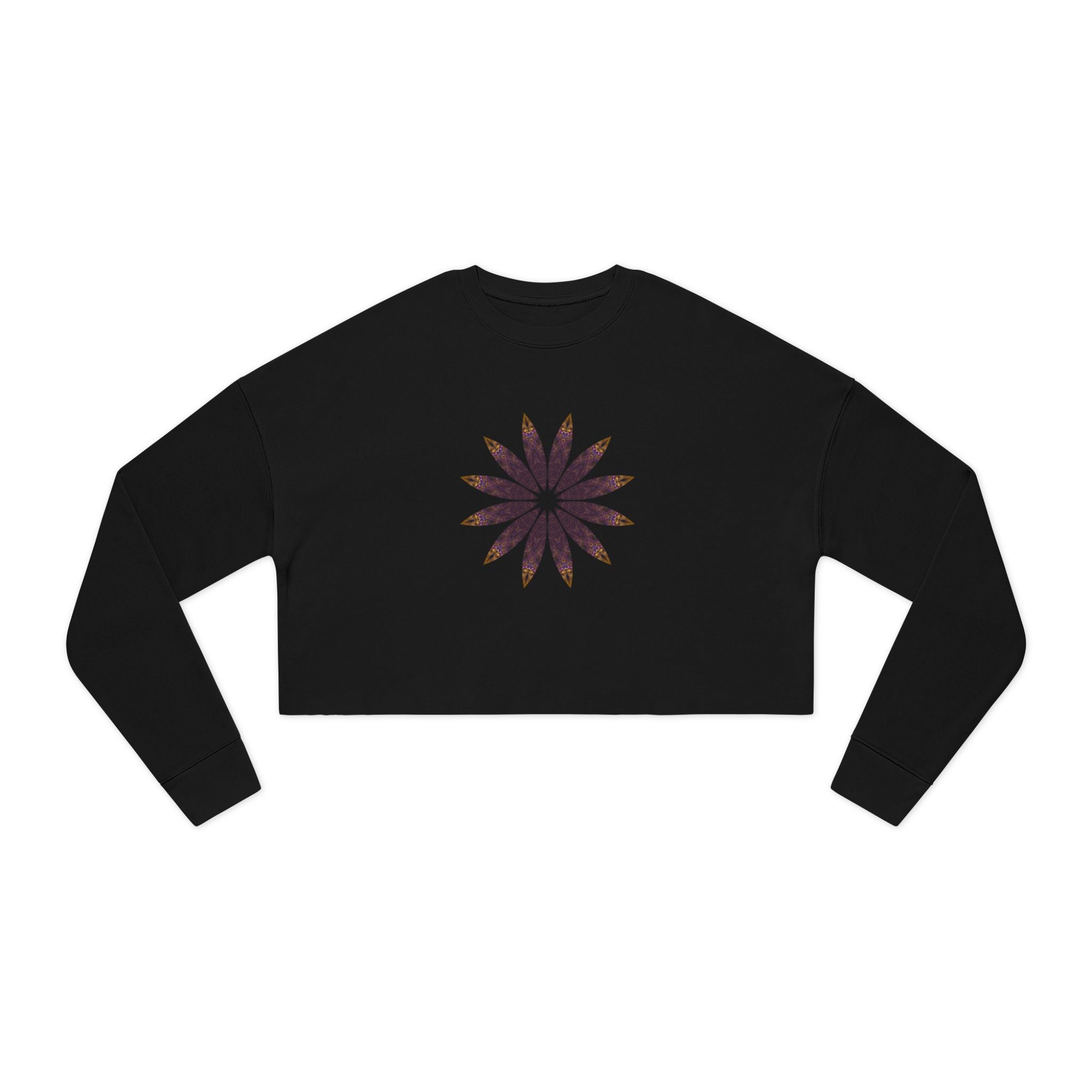 Women's Cropped Sweatshirt - Love Light Mandalas No.2