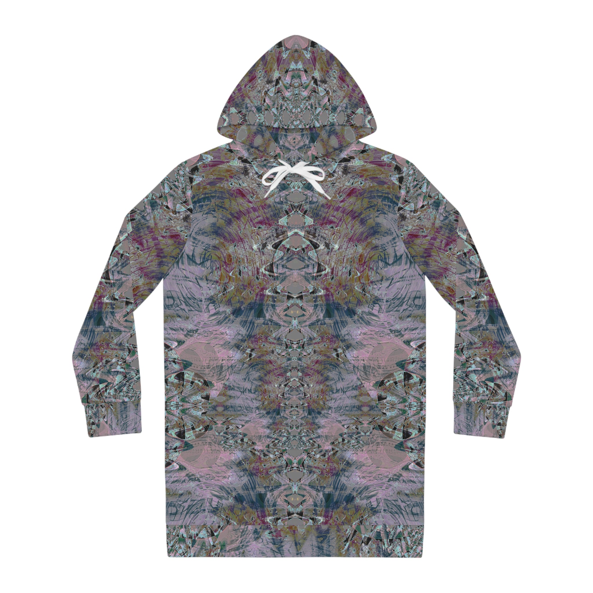 Women's Hoodie Dress - Love Light Fractals No.5