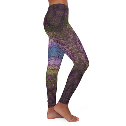 Spandex Leggings - Love Light Fractals No.8b