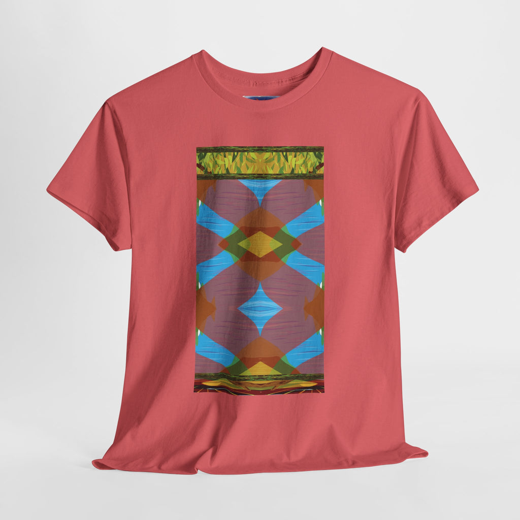 Unisex Heavy Cotton Tee - The Traveller Series (Abstract Autumn)