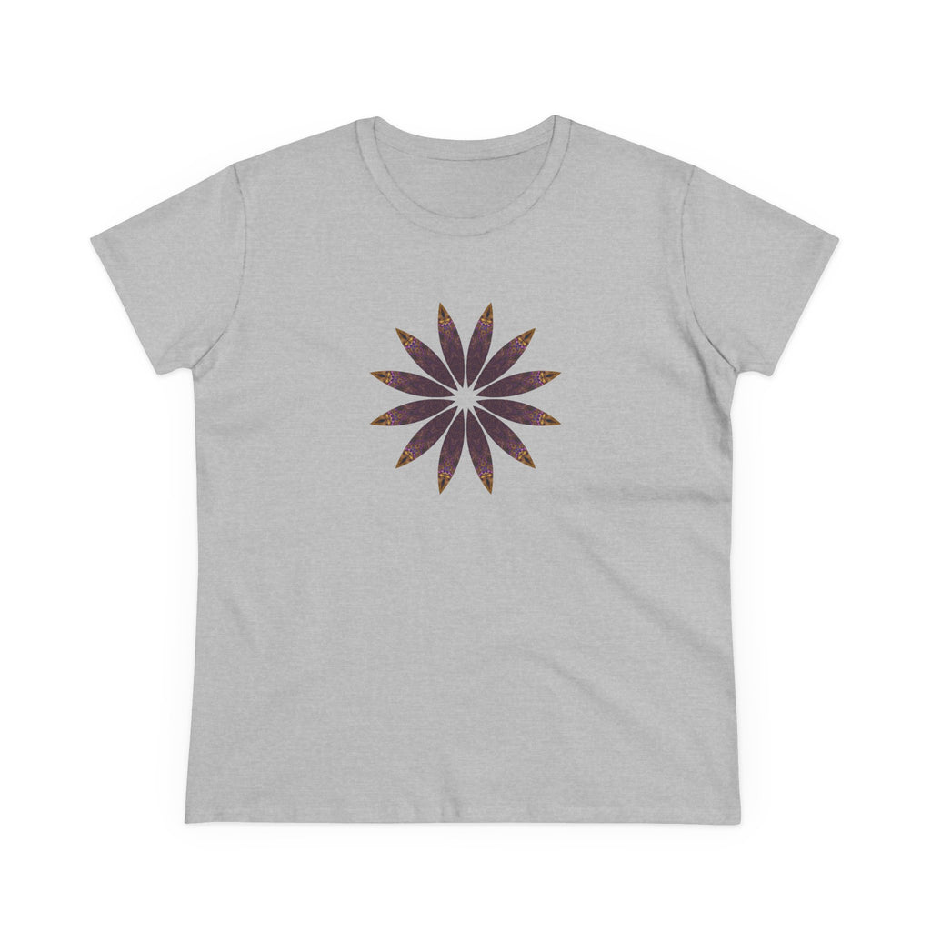 Women's Midweight Cotton Tee - Love Light Mandalas No.2