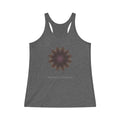 Women's Tri-Blend Racerback Tank - Love Light Mandalas No.12