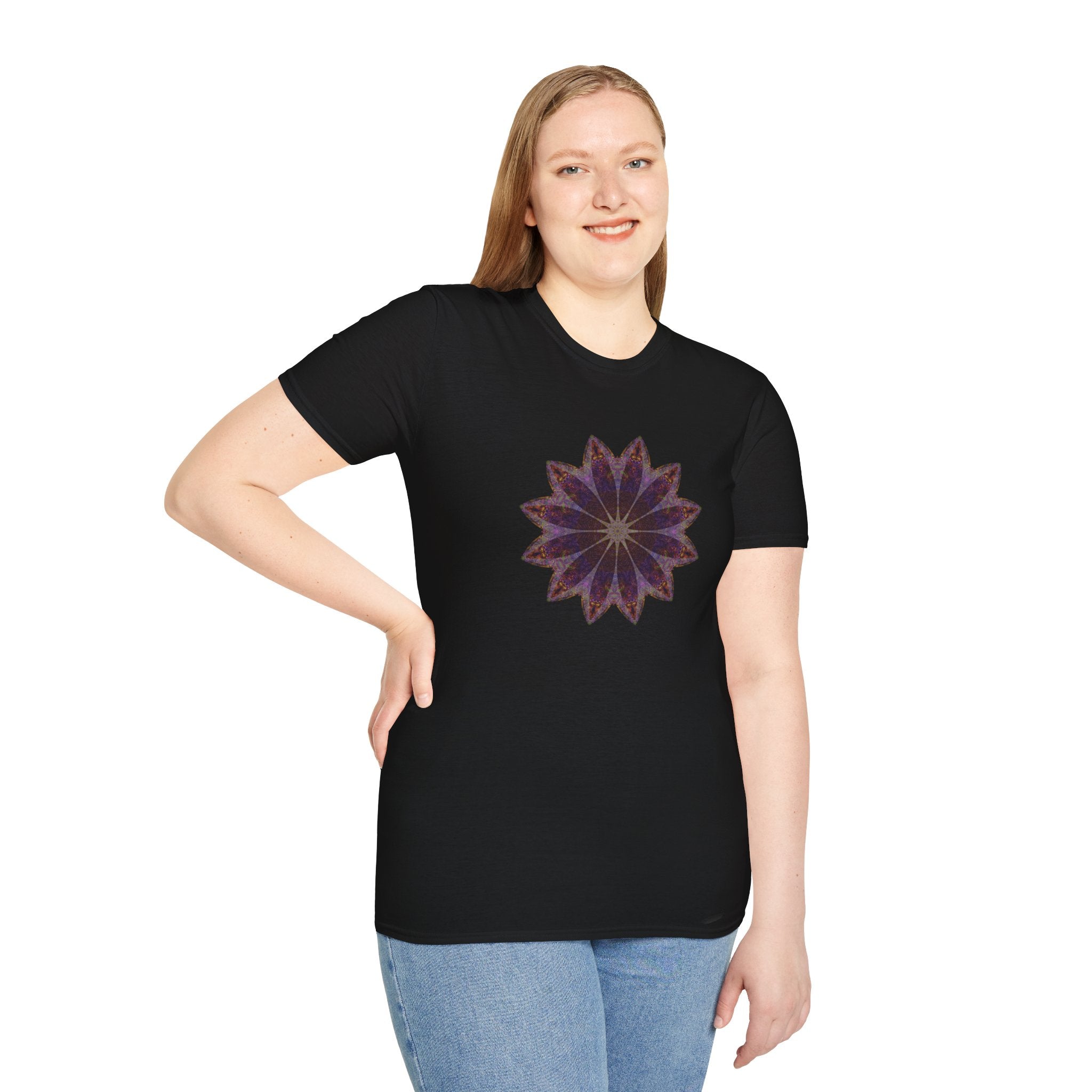 Unisex Softstyle T-Shirt - Love Light Mandalas No.11