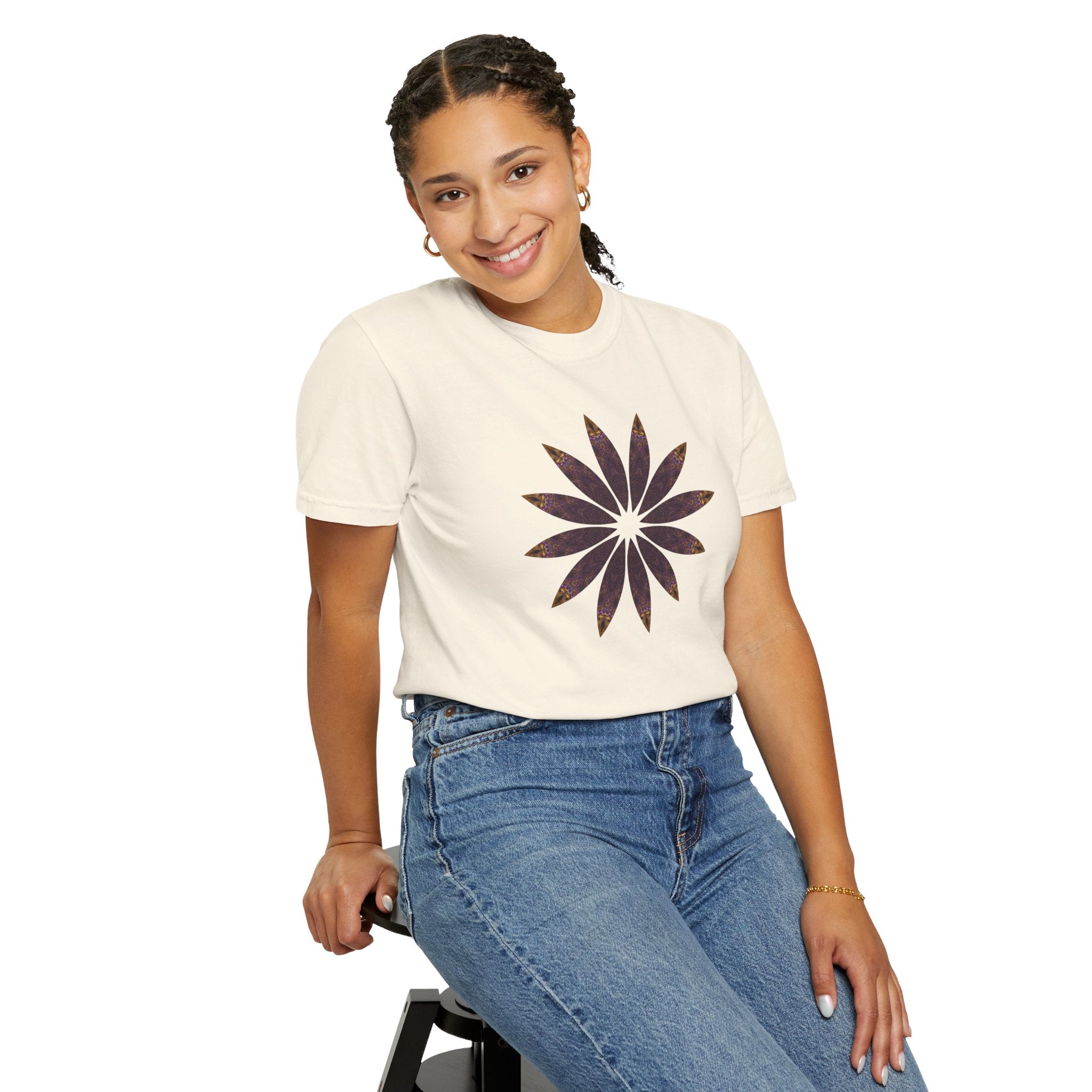 Unisex Garment-Dyed T-shirt - Love Light Mandalas No.2