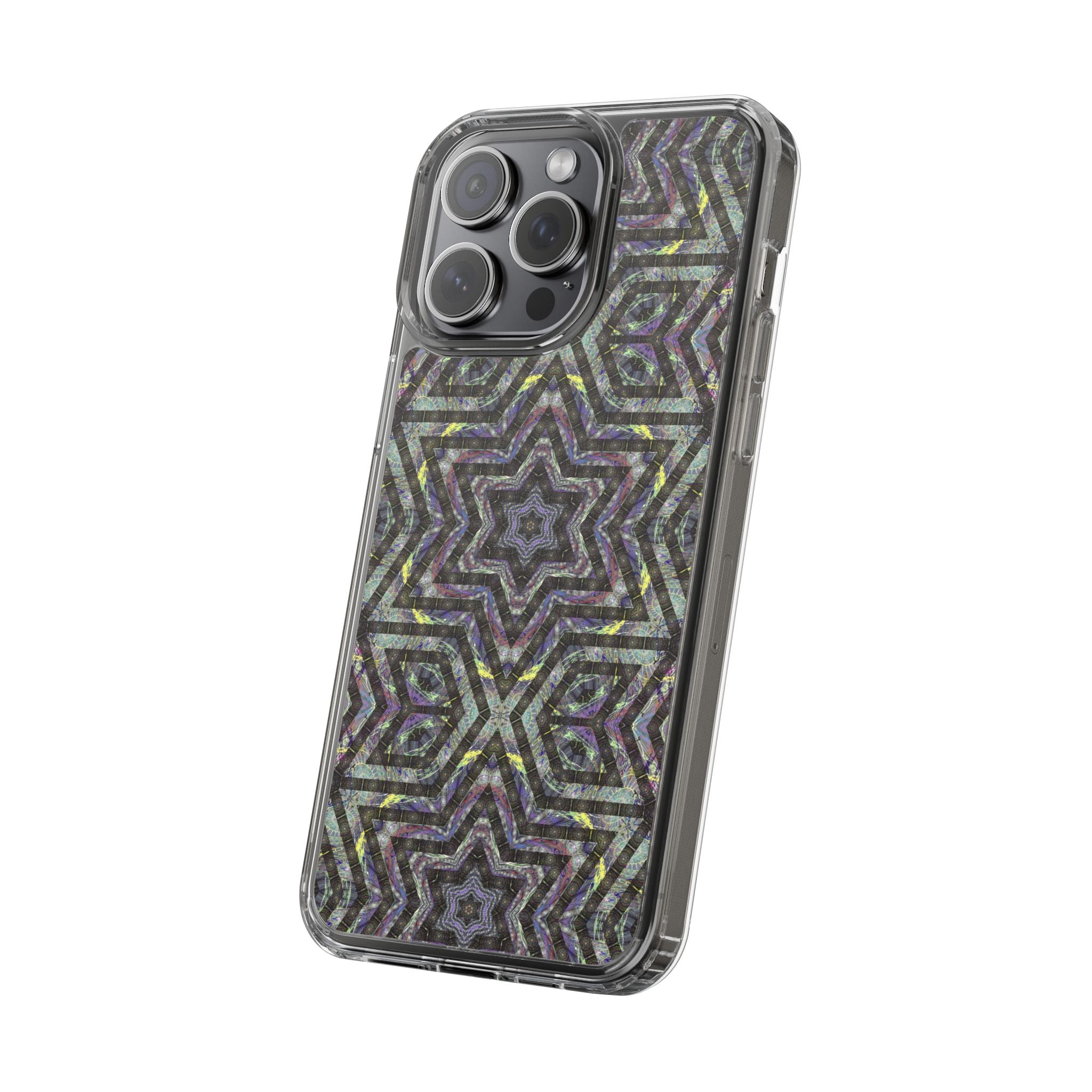 iPhone 15 Clear Case – P5 Kaleidoscopic No.1