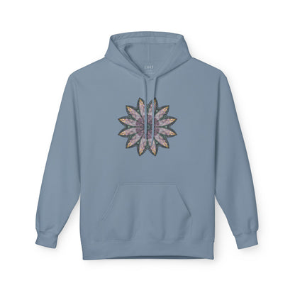 Unisex Midweight Softstyle Fleece Hoodie - Love Light Mandalas No.21