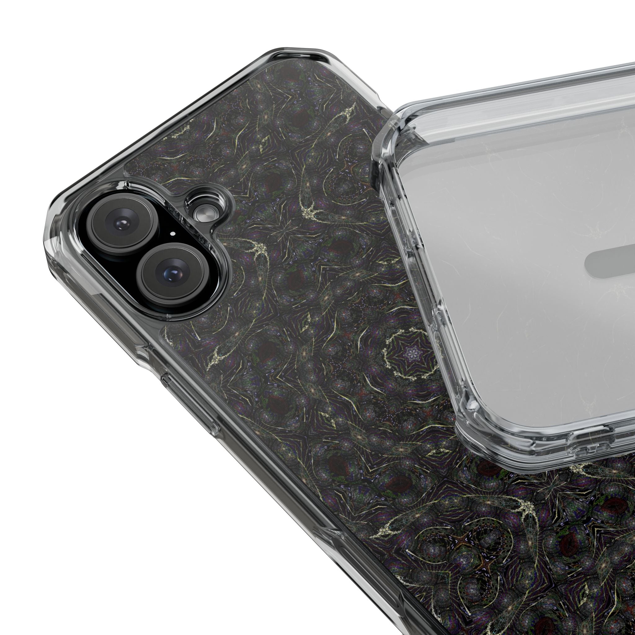 iPhone 16 Magnetic Clear Impact Case - P5 Kaleidoscopic No.18