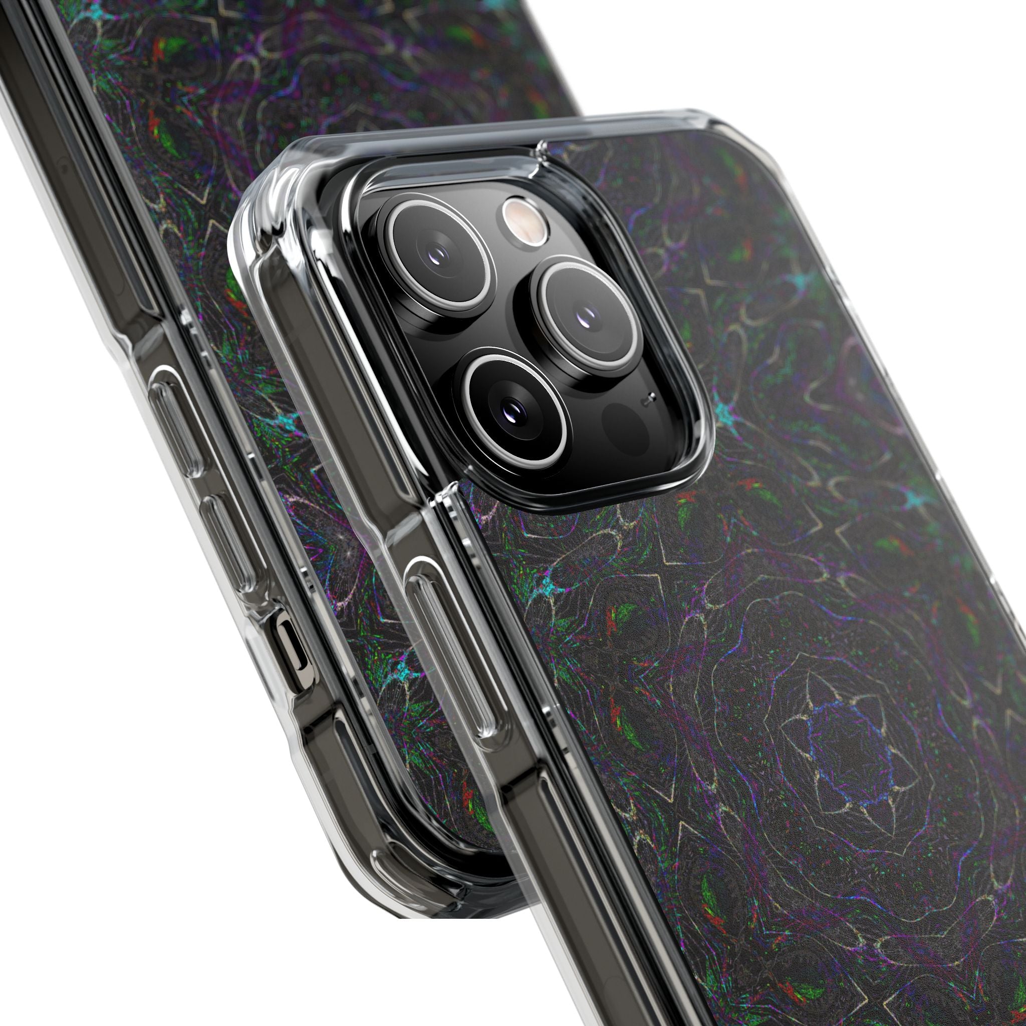 iPhone 14 Magnetic Clear Impact Case - P5 Kaleidoscopic No.32