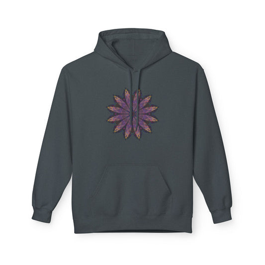 Unisex Midweight Softstyle Fleece Hoodie - Love Light Mandalas No.24