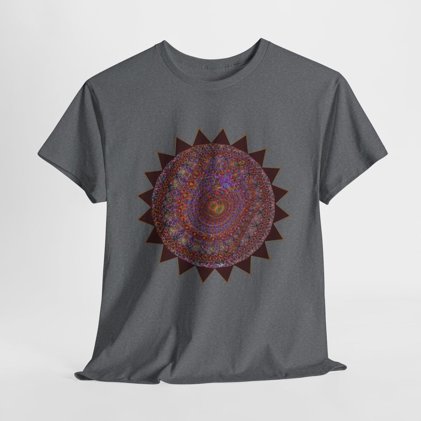 Unisex Heavy Cotton Tee - Mycelium Mandalas No.M18K4